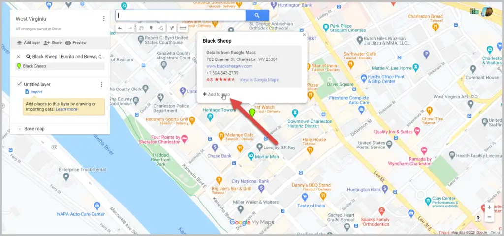 travel plan in google maps