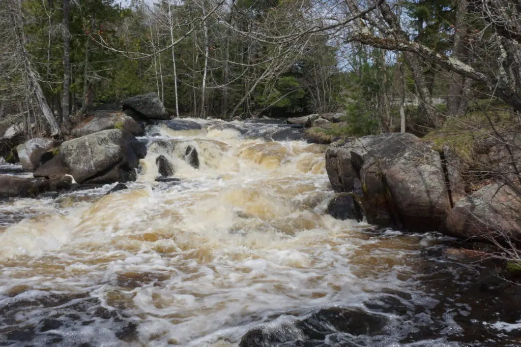 Strong Falls at Goodman County Park in Marinette County Wisconsin