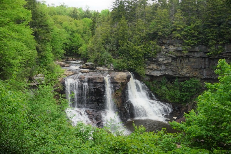 Picture of Blackwater Falls from viewing platform