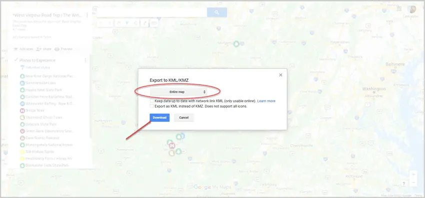 plan your trip google maps