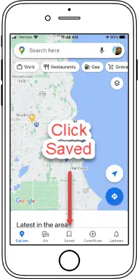 save road trip google maps