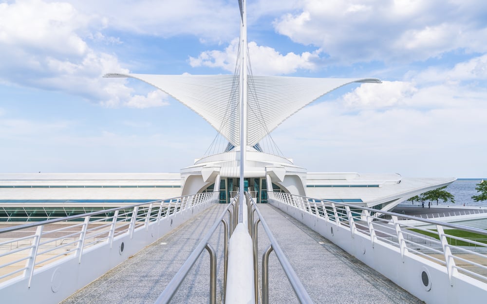 Image of Calatrava at the Milwaukee Art Museum