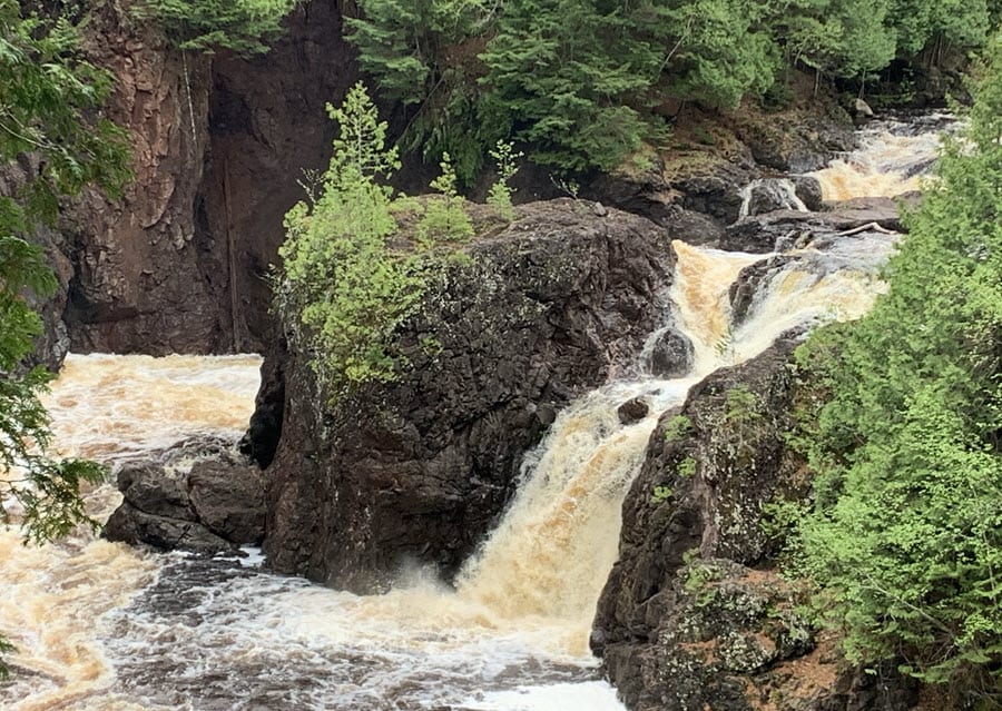 Brownstone Falls in Copper Falls State Park Wisconsin