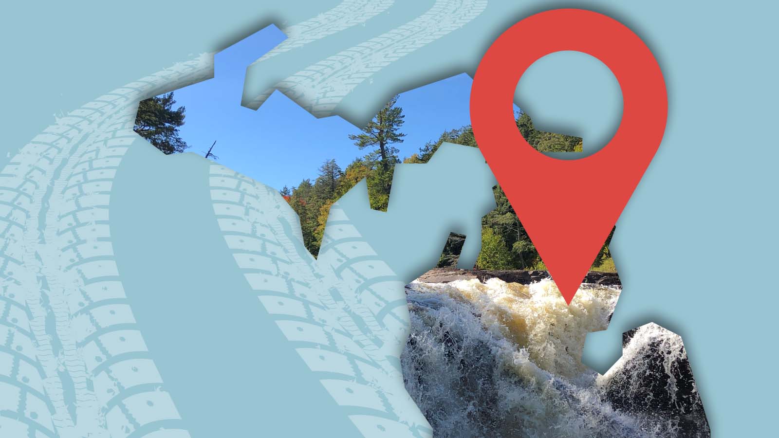 Michigan Waterfall Map Featured Image
