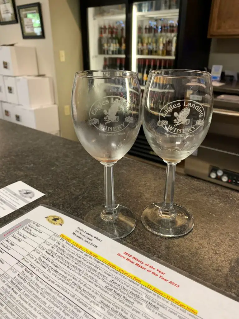 Image of two tasting wine glasses