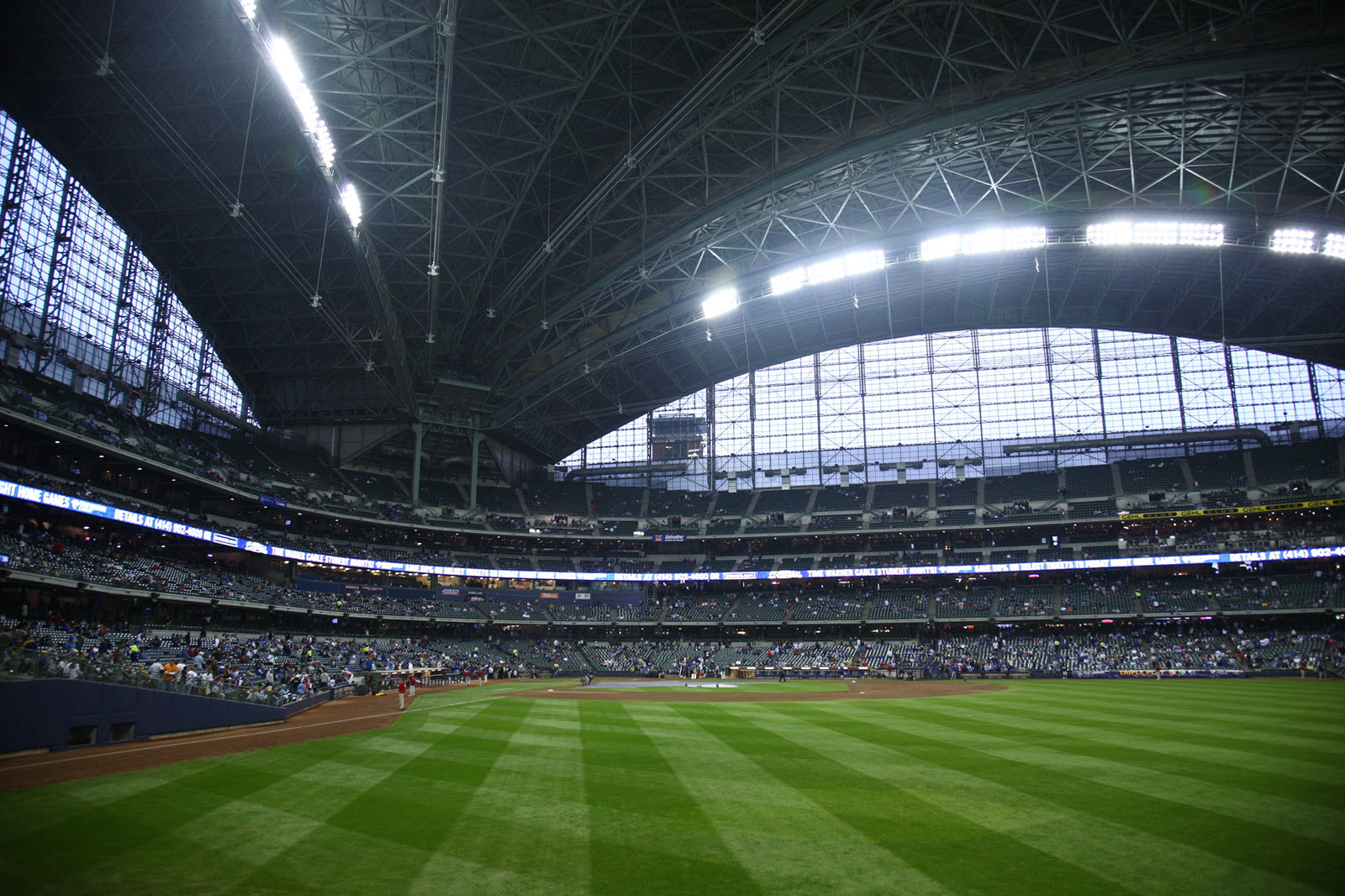 Image of inside of American Family Field in Milwaukee, WI home of the Milwaukee Brewers